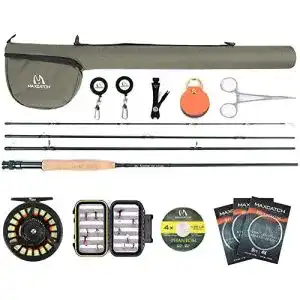 Fliegenrute sprinton Maximumcatch Extreme Combo 3/5/6/8 wt und Fliegenrolle Outfit mit Angelausrüstung
