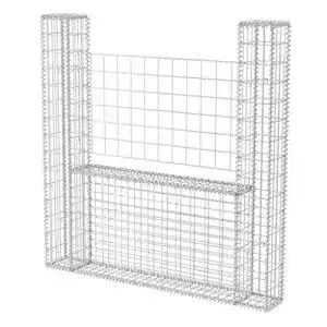 Gabionen vidaXL Gabione U-Form Stahl 160x20x150cm Steinkorb