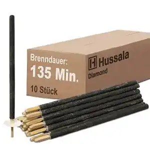 Wachsfackel Hussala, Diamond, Brennzeit 135 min, 10 Stück