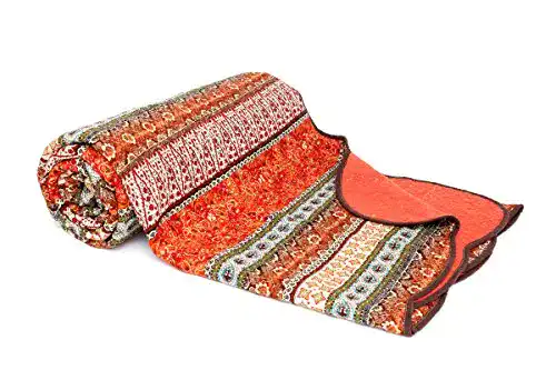 Tagesdecke 1001 Wohntraum, Baumwolle, Rot, 150 x 200 cm