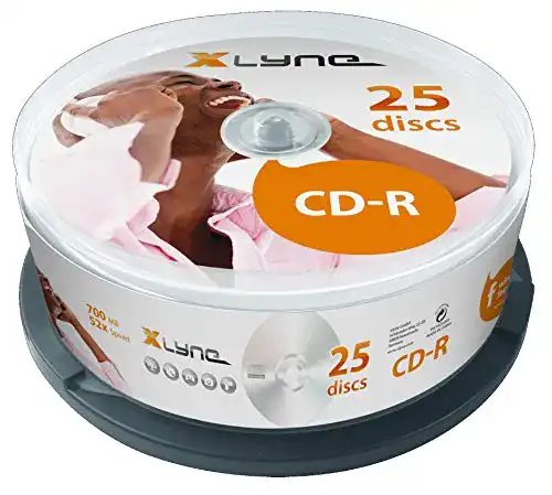 CD-R xlyne 700 MB OM Rohlinge, 25er Cakebox, 52x Speed