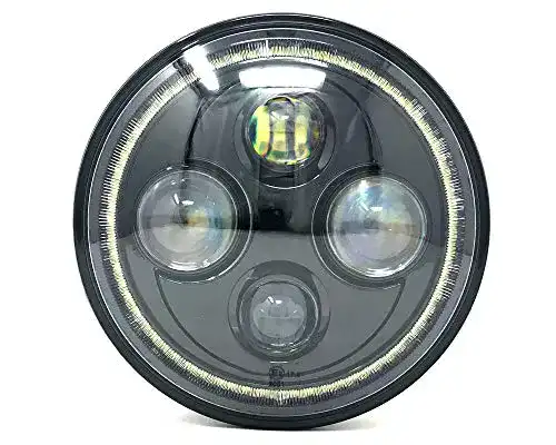 7-Zoll-LED-Scheinwerfer Alchemy Parts Motorrad Projektor LED
