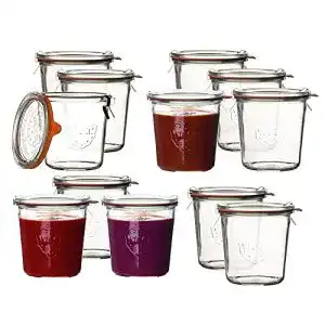 Weckgläser Weck 12 Stück Sturzform-Glas 0,5l Rundrandglas