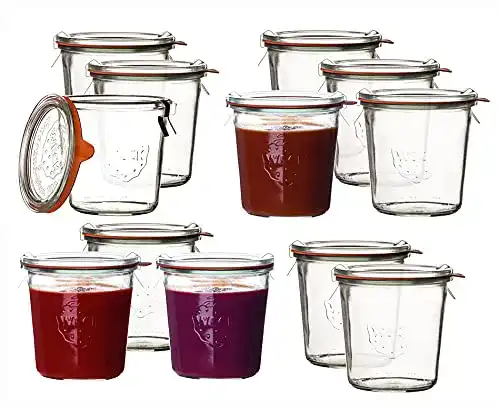 Weckgläser Weck 12 Stück Sturzform-Glas 0,5l Rundrandglas