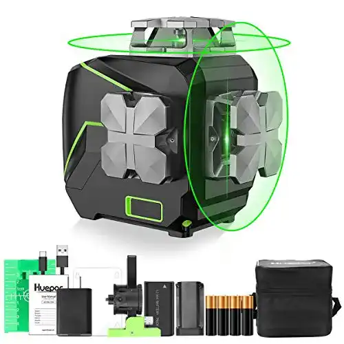 Huepar-Laser HUEPAR 2 x 360 Kreuzlinienlaser Grün