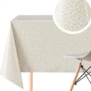 Wachstischdecke KP HOME Elegante Wachstuchtischdecke Beige