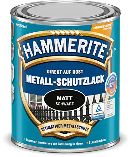 Metallschutzlack AkzoNobel (DIY HAMMERITE) Matt Schwarz