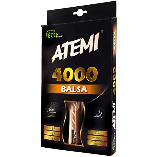 Tischtennisschläger Profi Atemi 4000 Balsaholz Pro Offensive+