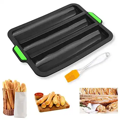 Baguette-Backblech XINRANFF, für 3 Baguettes