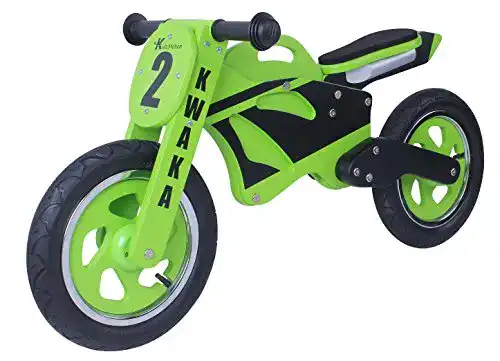 Laufrad (Holz) Kidzmotion Kwaka Holz Motorrad Balancen-Fahrrad