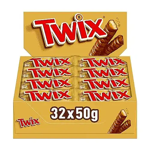 Schokoriegel Twix | Keks, Karamell | in einer Box (32 x 2 x 25 g)