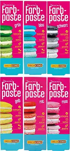 Lebensmittelfarbe Dekoback DECOCINO Farbpaste-Set 6er-Set
