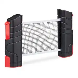 Tischtennisnetz ausziehbar Relaxdays ausziehbares Tischtennisnetz, bis 176 cm Netzbreite, mit Klemmhalterung