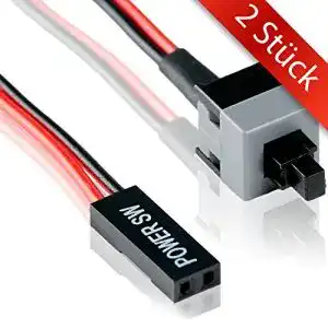 Power-Button Movoja 2 STÜCK An/Aus Schalter Mainboard 45 cm