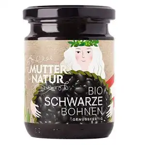 Schwarze Bohnen Mutter Natur – Bio im Glas – 235 g