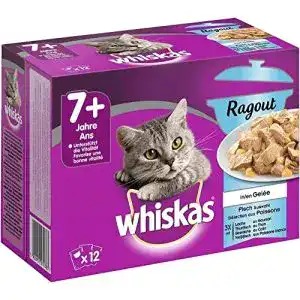 Whiskas-Katzenfutter whiskas 7 + Katzenfutter Ragout 48 à 85g