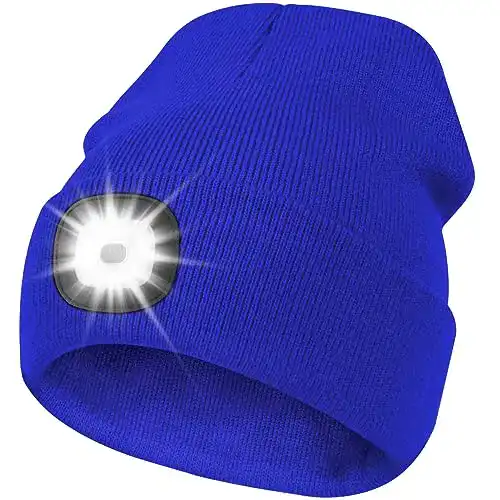 LED-Mütze Deilin LED Mütze mit Licht , aufladbar USB