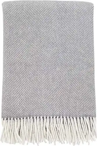 Wolldecke cawa Plaids&Co Lange Fischgrat, Ökotex 100