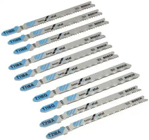 Stichsägeblätter (Metall) Bosch Professional Stichsägeblatt-Set 10tlg.