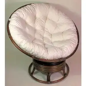 Papasansessel Rattani Rattan Papasan Drehsessel inkl. Polster