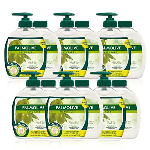 Flüssigseife Olive Palmolive Seife Naturals Milch und Olive, 12er
