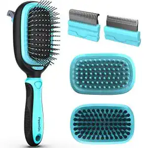 Tierhaarbürste PewinGo, Fellbürste Langhaar Kurzhaar, 5-IN-1
