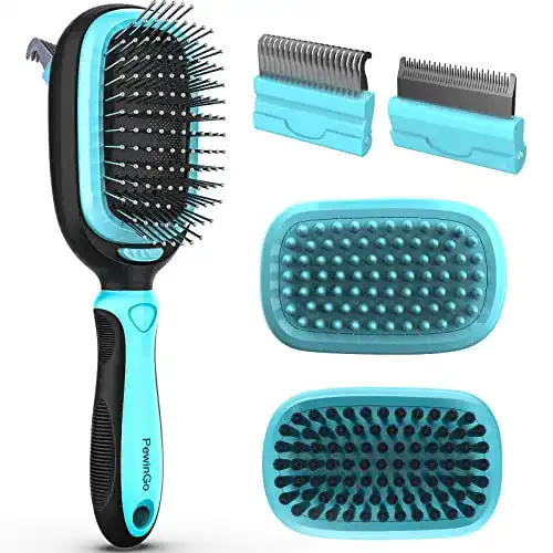 Tierhaarbürste PewinGo, Fellbürste Langhaar Kurzhaar, 5-IN-1