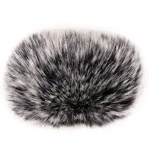 Popschutz ChromLives Wind Muff Windschutz, Mikrofon Pelzig