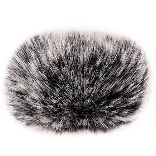 Popschutz ChromLives Wind Muff Windschutz, Mikrofon Pelzig