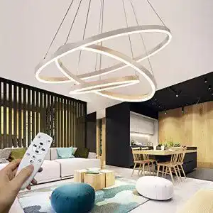 LED-Pendelleuchte STARRYOL Modern, 3-Ringe-Kollektion, weiß