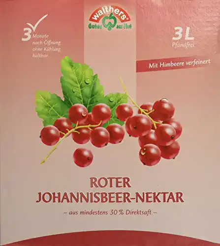 Johannisbeersaft Walther’s Walthers Roter Johannisbeer-Nektar
