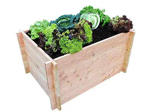 Hochbeet (Holz) GrünerGarten ® Hochbeet Komplett-Set GRÖN