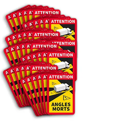 Die beste Toter-Winkel-Aufkleber Frankreich STROBO 100 Stück Attention 2026 Test Bestseller Toter-Winkel-Aufkleber Frankreich STROBO 100 Stück Attention