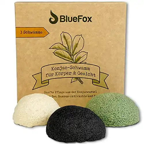 Peelingschwamm BlueFox Konjac Schwämme 3er Set