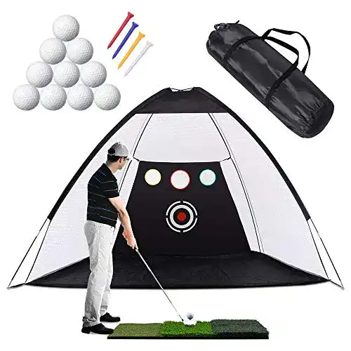 Golf-Abschlagnetz Sunix mit Chipping-Zieltaschen