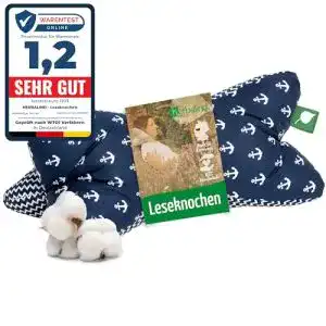 Leseknochen Herbalind NEU Lesekissen Nackenkissen 40 x 18 cm