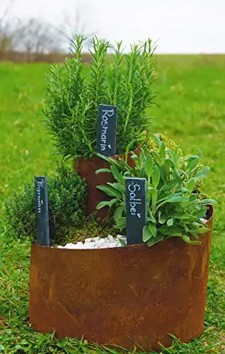 Kräuterspirale Novaliv Naturrost Kräuterschnecke (31 cm Hoch)