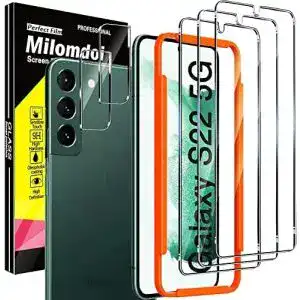 Samsung-Galaxy-S22-Panzerglas Milomdoi, 3 Stück 9H Folie