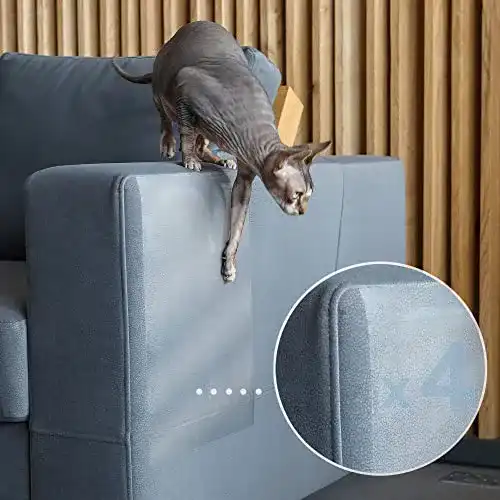 Kratzschutz Sofa PROTECTO 4 Stück Anti Kratz Folie