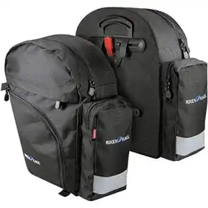 Gepäckträgertasche KLICKfix Fahrradtasche Backpack, schwarz, M