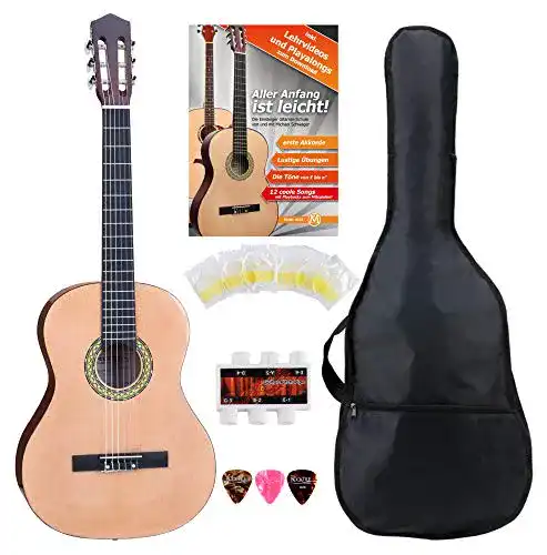 Kindergitarren Classic Cantabile AS-861 Konzertgitarre Starter-SET
