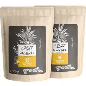 Mandelmehl Ölmühle Solling Bio feingemahlen, teilentölt, 2x500g
