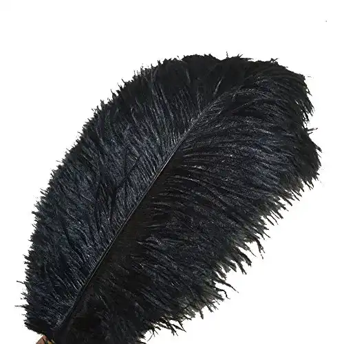 Deko-Federn Sowder 10pcs Strauß-Federn 30-35cm, schwarz