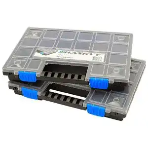 Sortimentskasten Haskyy 2x XL Organizer Sortierbox stapelbar