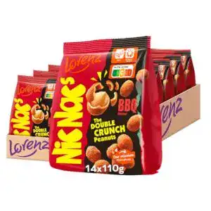 Erdnüsse Lorenz Snack World NicNac’s Barbecue, 14 x 110 g