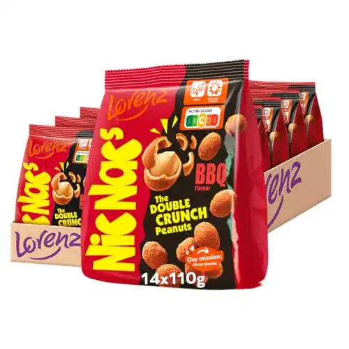 Erdnüsse Lorenz Snack World NicNac’s Barbecue, 14 x 110 g