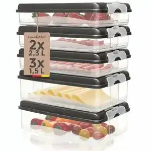 Aufschnittbox Hausfelder Organizer Set, stapelbar mit Deckel