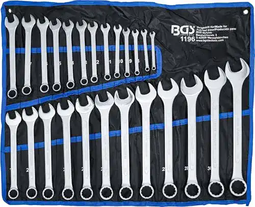 Ringschlüssel BGS 1196 Maul–Satz, 25-tlg., SW 6 – 32 mm