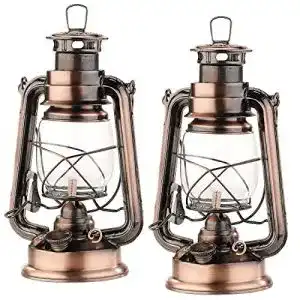 Petroleumlampe Lunartec Öllampe: 2er-Set mit Glaskolben, 24 cm