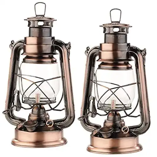 Petroleumlampe Lunartec Öllampe: 2er-Set mit Glaskolben, 24 cm